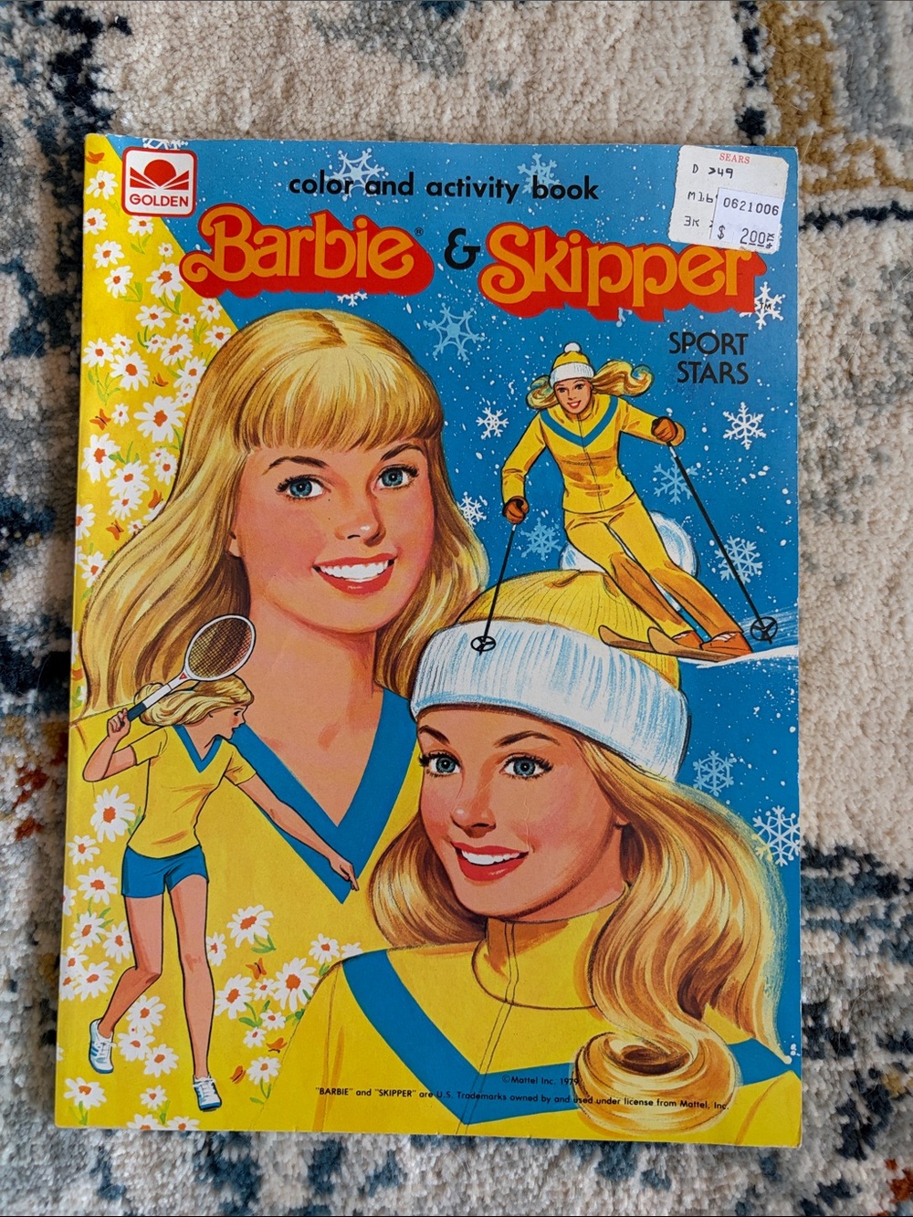 Barbie & Skipper Color and Activity Book - vintage 1979 Mattel